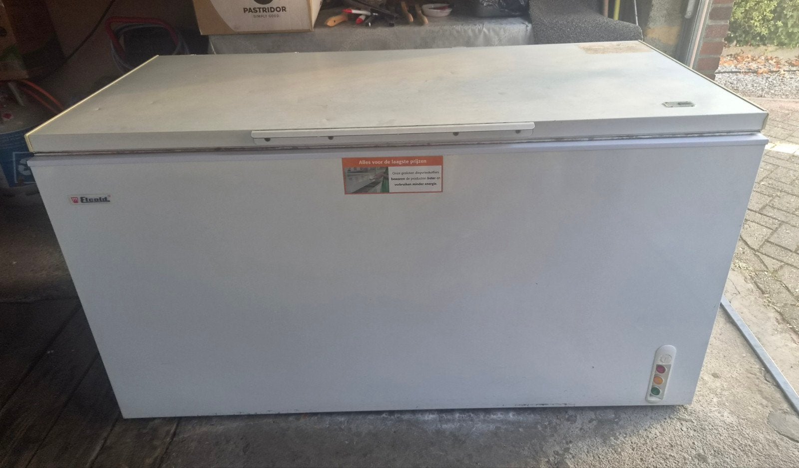 Diepvrieskist 600L Elcold EL59, Topstaat, Ophalen, 90 cm of meer