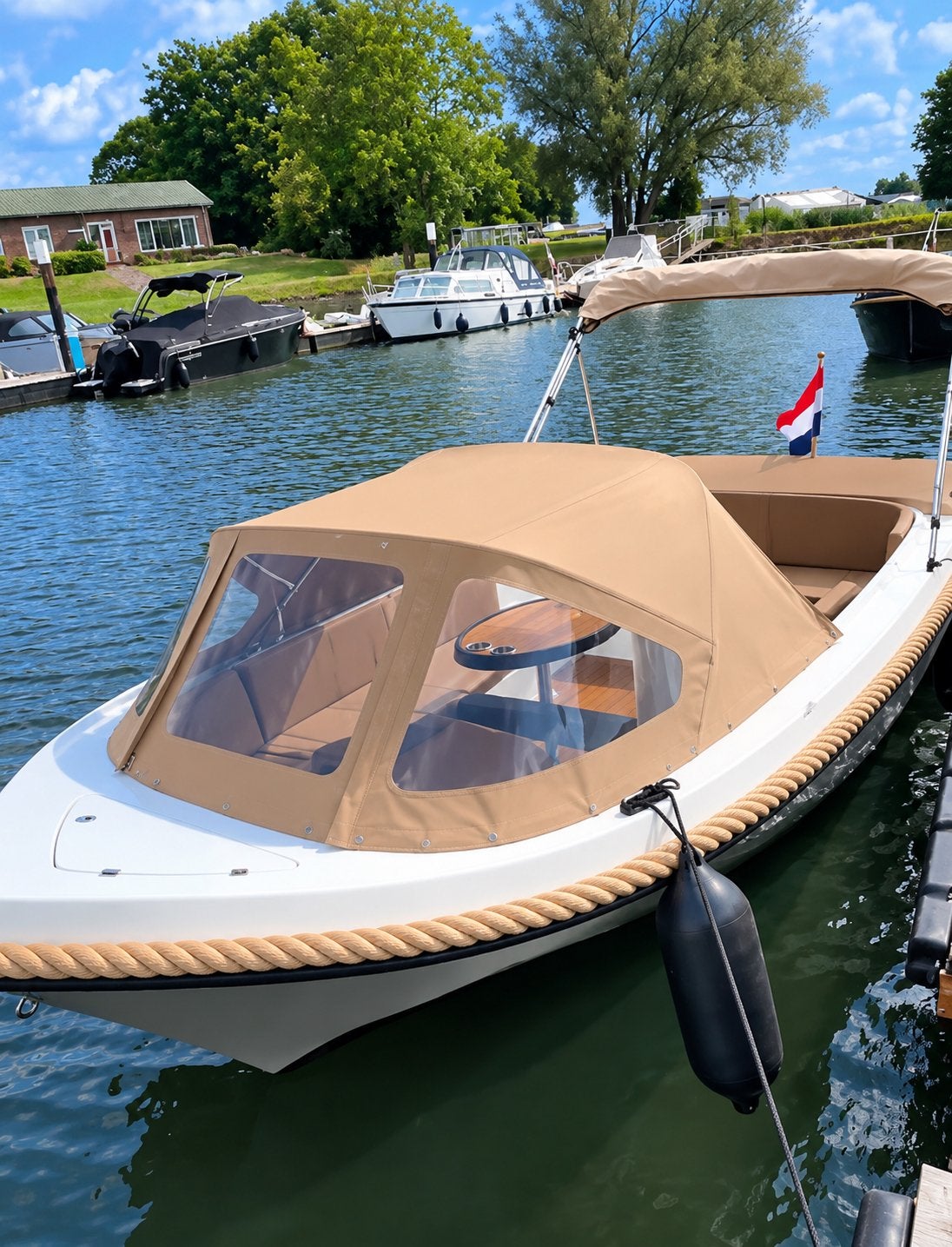 Maassloep 590 occasion honda 20pk bwj 026 luxe opties, Ophalen, Zo goed als nieuw, Maassloep, Elektrische start