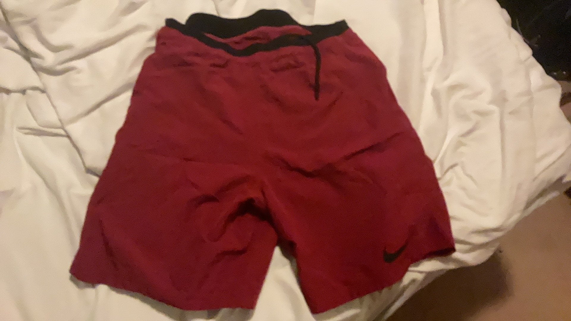 Nike pro broek, Ophalen of Verzenden, Maat 48/50 (M), Rood