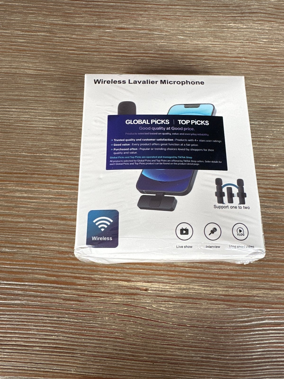 Draadloze Lavalier Microfoon voor Live Shows & Interviews, Ophalen of Verzenden, Nieuw, Overige typen, Draadloos