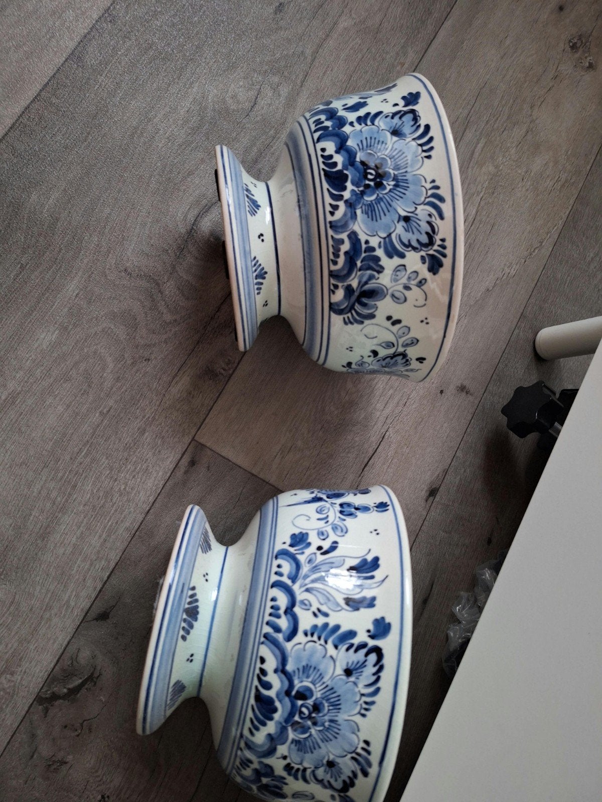 Set van 2 Delfts Blauw Handwerk schalen, Antiek en Kunst, Ophalen