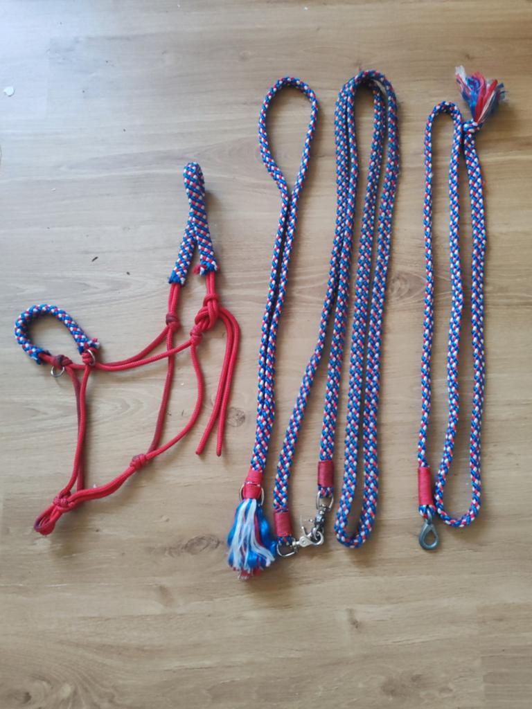 Touwhalsterset + Neckrope + Teugels Full, Dieren en Toebehoren, Ophalen of Verzenden, Gebruikt, Recreatie