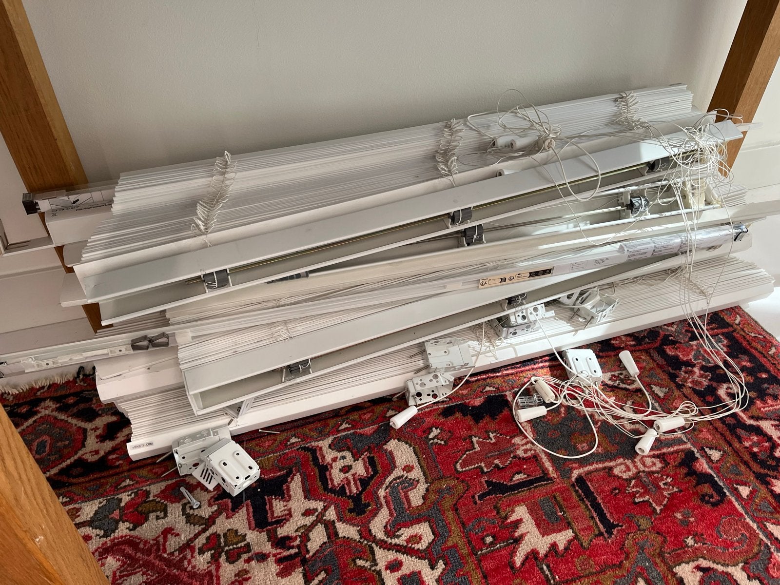 IKEA HAGHED en PRAKTLYSING jaloezieën (onderdelen), Huis en Inrichting, Ophalen, Gebruikt, Wit, IKEA