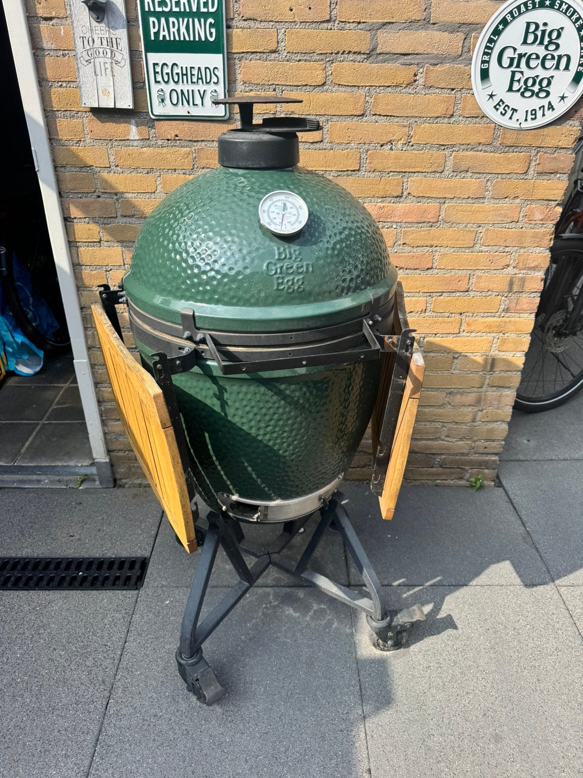 Big green egg large, Ophalen, Zo goed als nieuw