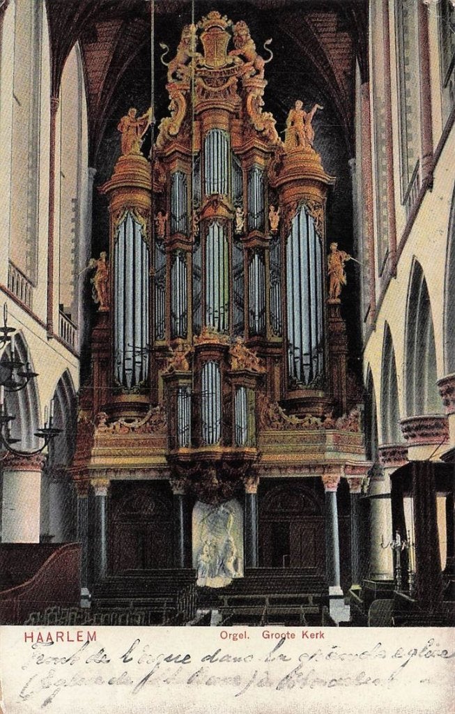 702-286-037 Haarlem Orgel Groote Kerk, Verzenden, Voor 1920, Noord-Holland