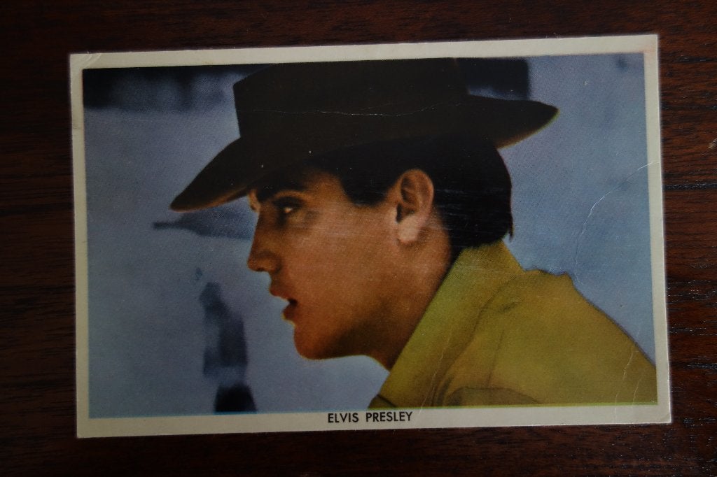 Kaart Elvis Presley, Verzenden, Zo goed als nieuw, Foto of Kaart