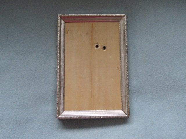Vintage zilverkleurig fotolijstje bewerkte rand zonder glas2, Antiek en Kunst, Ophalen of Verzenden