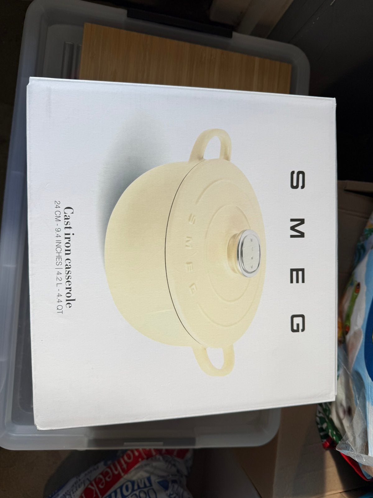 Smeg gietijzeren pan, Ophalen of Verzenden, Zo goed als nieuw, Gietijzer