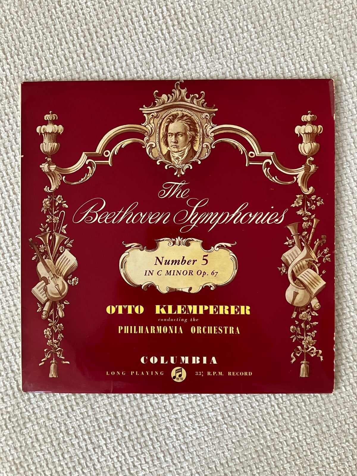 Beethoven Symfonie nr. 5 - Otto Klemperer - Columbia, 10”, LP, Ophalen of Verzenden, Zo goed als nieuw, Classicisme