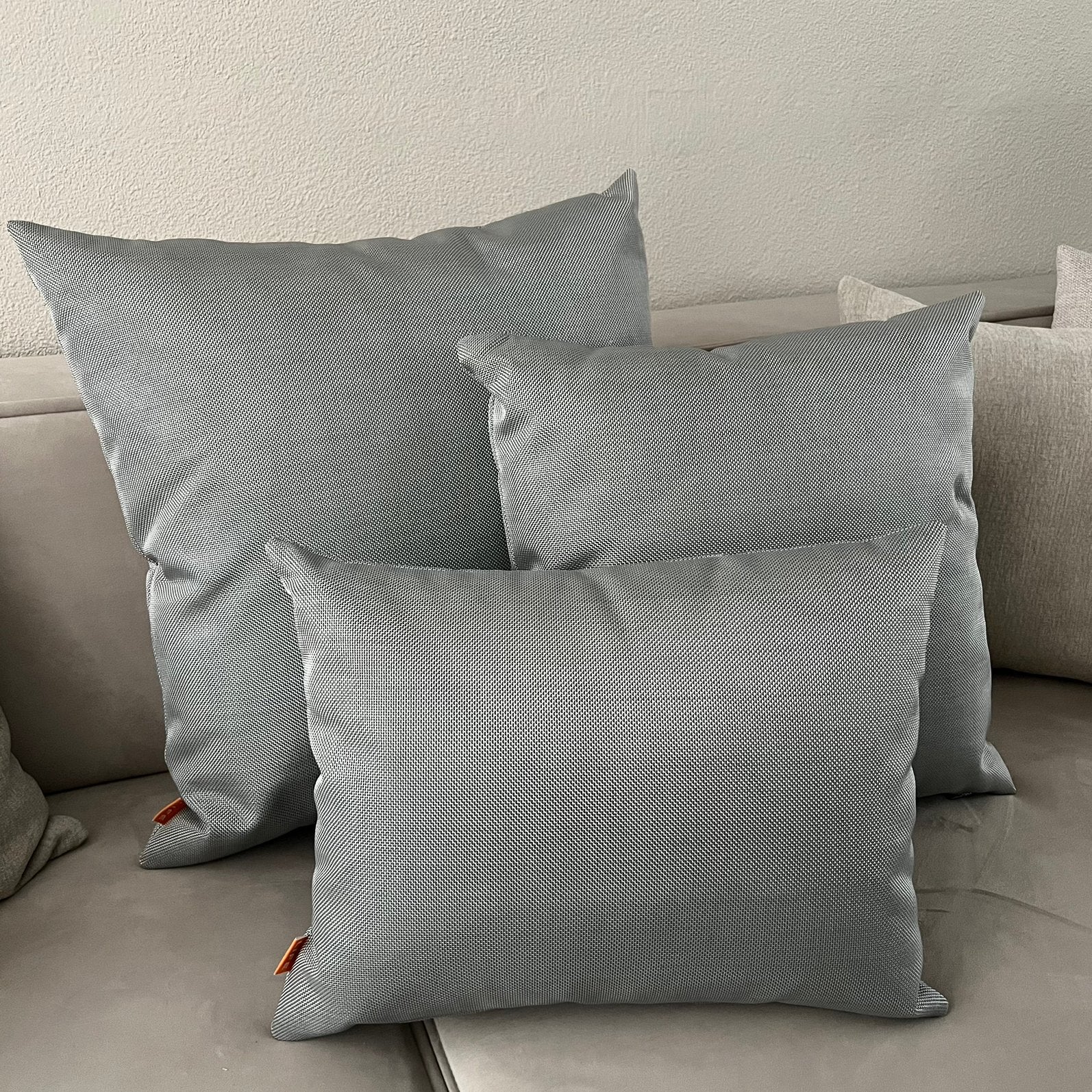 Set van 3 LIFE all weather sierkussens tuinkussens grijs, Tuin en Terras, Ophalen of Verzenden, Nieuw