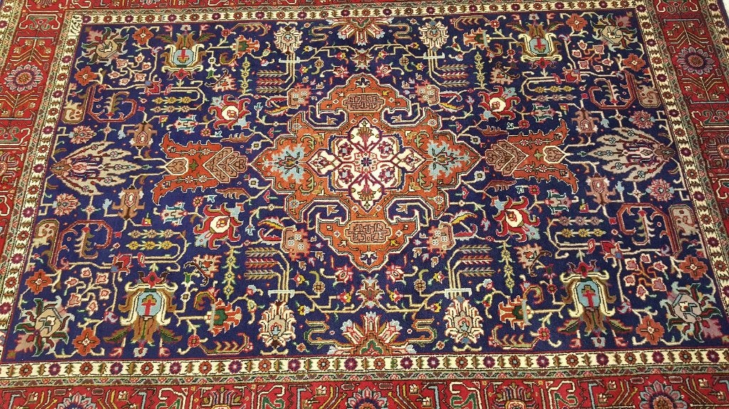 TABRIZ Perzische tapijten 292 x 205/kleed/Kelim/50% korting, Blauw, Www.simatapijten.nl, 150 tot 200 cm, Ophalen of Verzenden