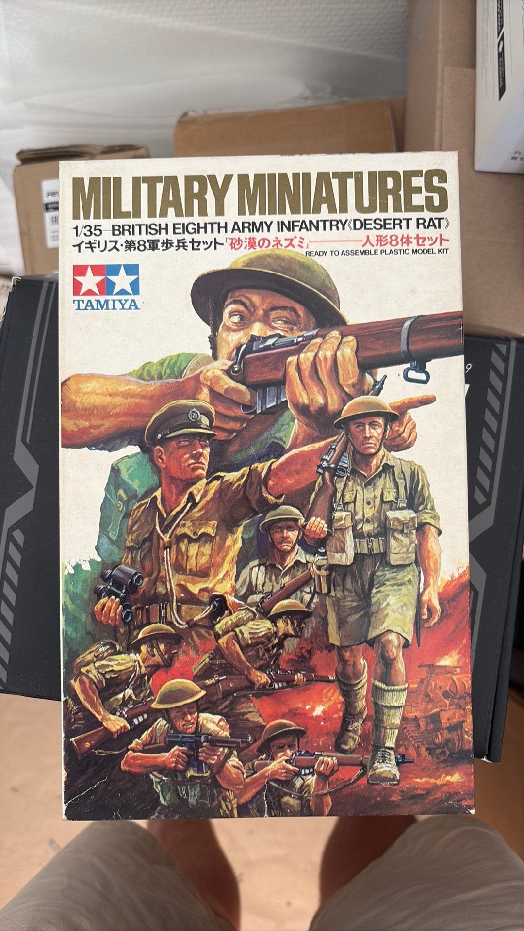 Tamiya 1/35 British eight infantry desert rat, Ophalen of Verzenden, Zo goed als nieuw, 1:35 tot 1:50