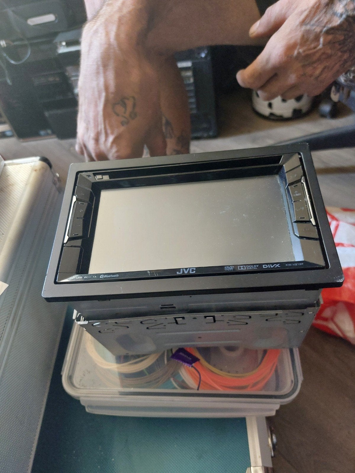 JVC KW-V21BT Monitor met DVD-ontvanger, Ophalen, Gebruikt