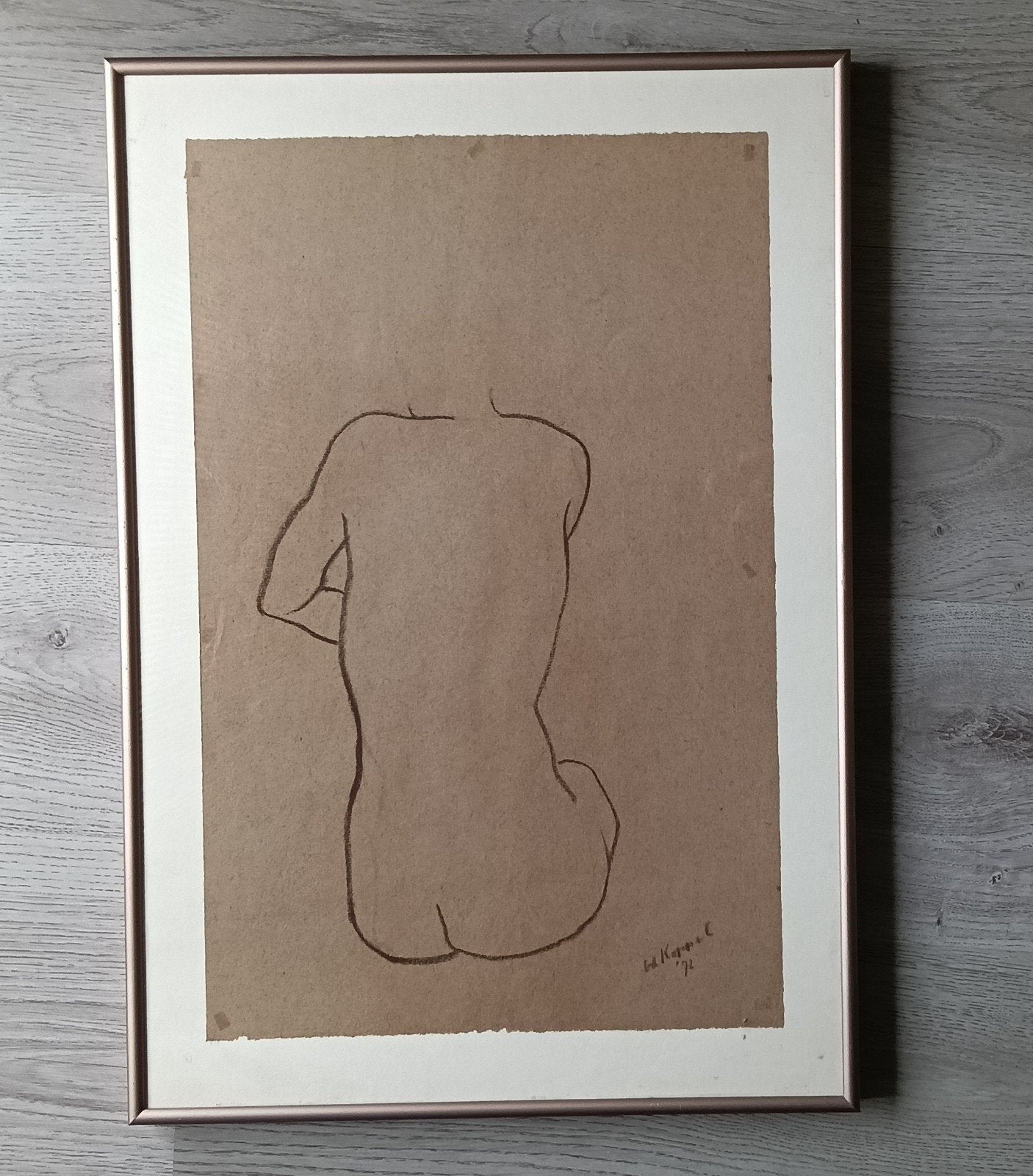 H Kappel - Minimalistische naaktstudie -  vrouwelijk naakt, Ophalen of Verzenden, Portret of Personen
