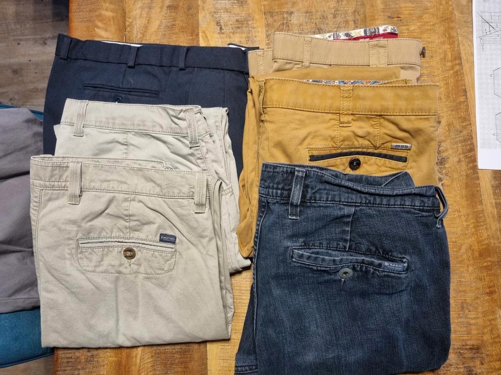 Meyer/Pioneer heren broeken / pantalons maat 52, Verzenden, Gedragen, Maat 52/54 (L), Overige kleuren