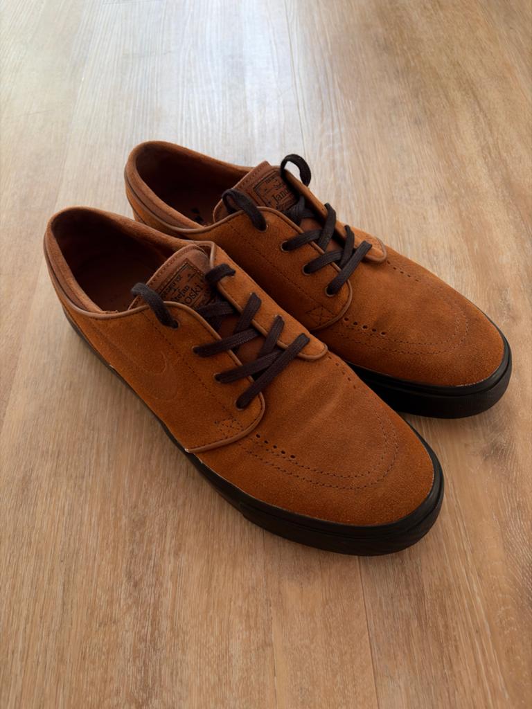 Nike SB Stefan Janoski Max Bruin suède - Maat 44.5, Bruin, Ophalen of Verzenden, Sneakers of Gympen, Zo goed als nieuw