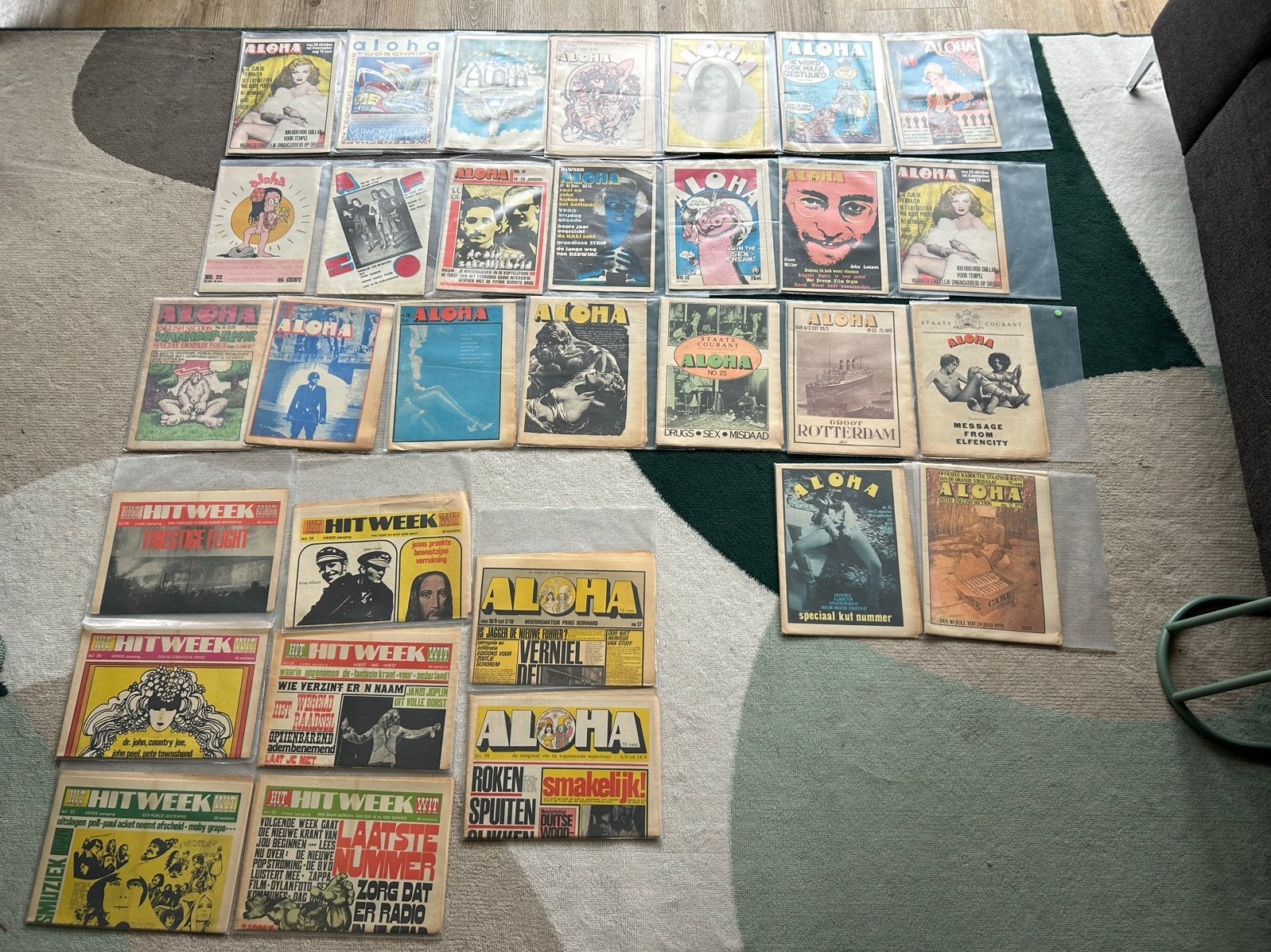Grote collectie Aloha en Hitweek tijdschriften, Boeken, Ophalen of Verzenden, Gelezen, Muziek, Film of Tv