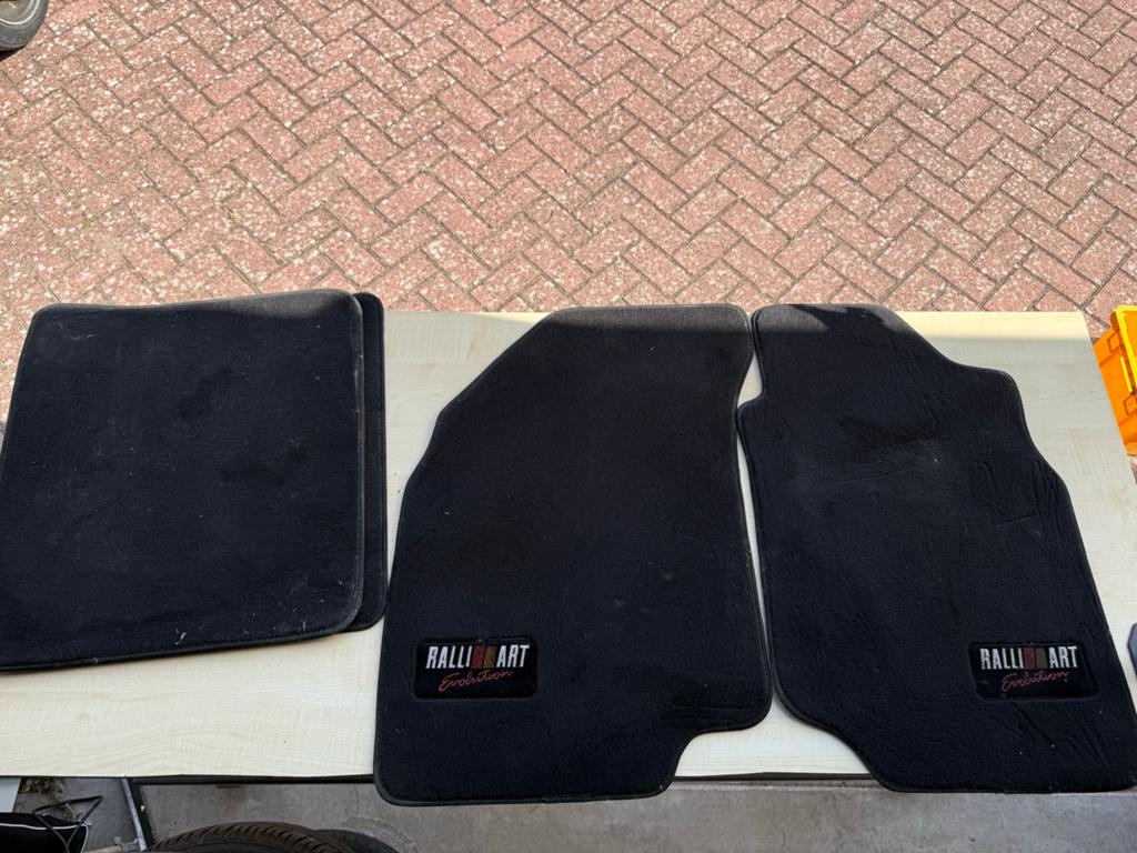 Mitsubishi Lancer Evo RalliArt Vloermatten Set, Ophalen of Verzenden, Gebruikt
