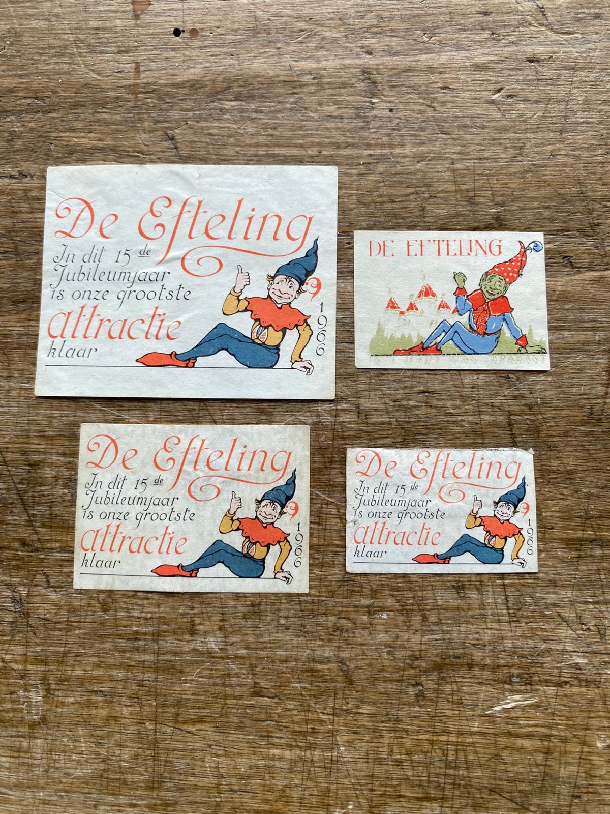 Efteling Lucifer etiketten 1966. Opening Indische Waterlelie, Ophalen of Verzenden, Zo goed als nieuw, Overige typen