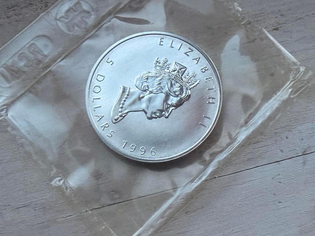 Maple Leaf zilver 1996 Originele RCM SEAL, Ophalen of Verzenden, Zilver