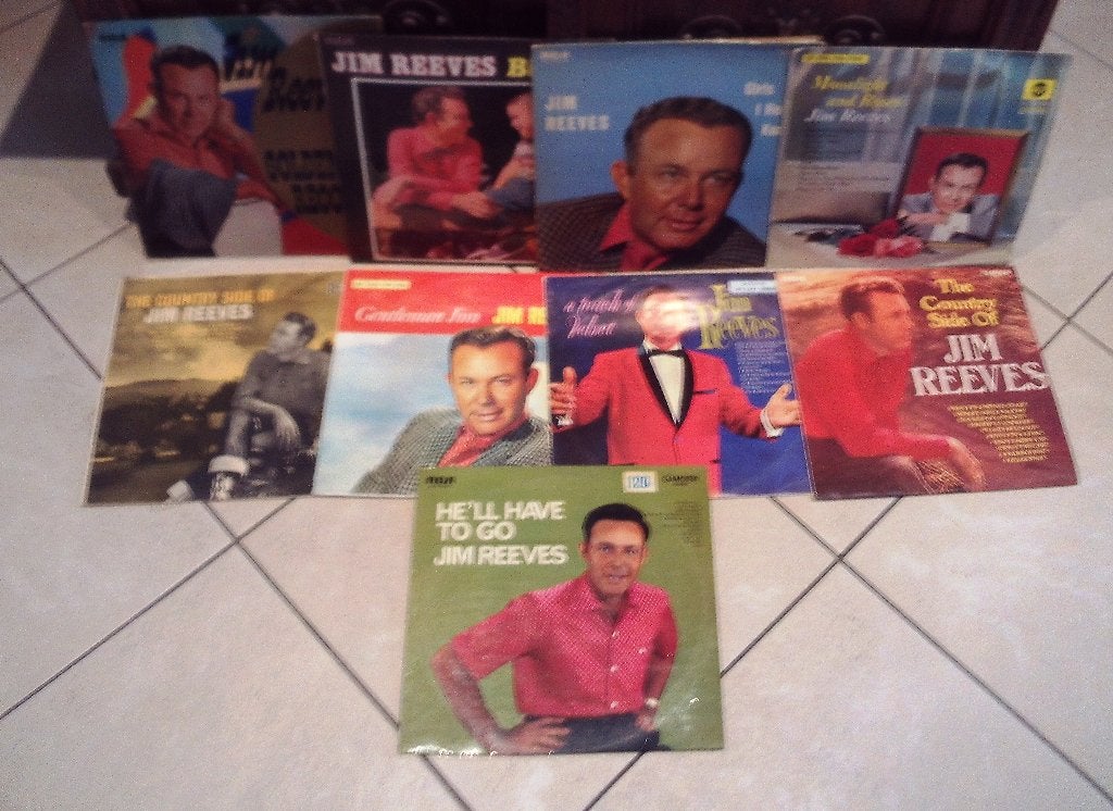 9 Prima LP's van Jim Reeves, Cd's en Dvd's, Vinyl | Country en Western, Ophalen of Verzenden, Zo goed als nieuw, 12 inch, LP