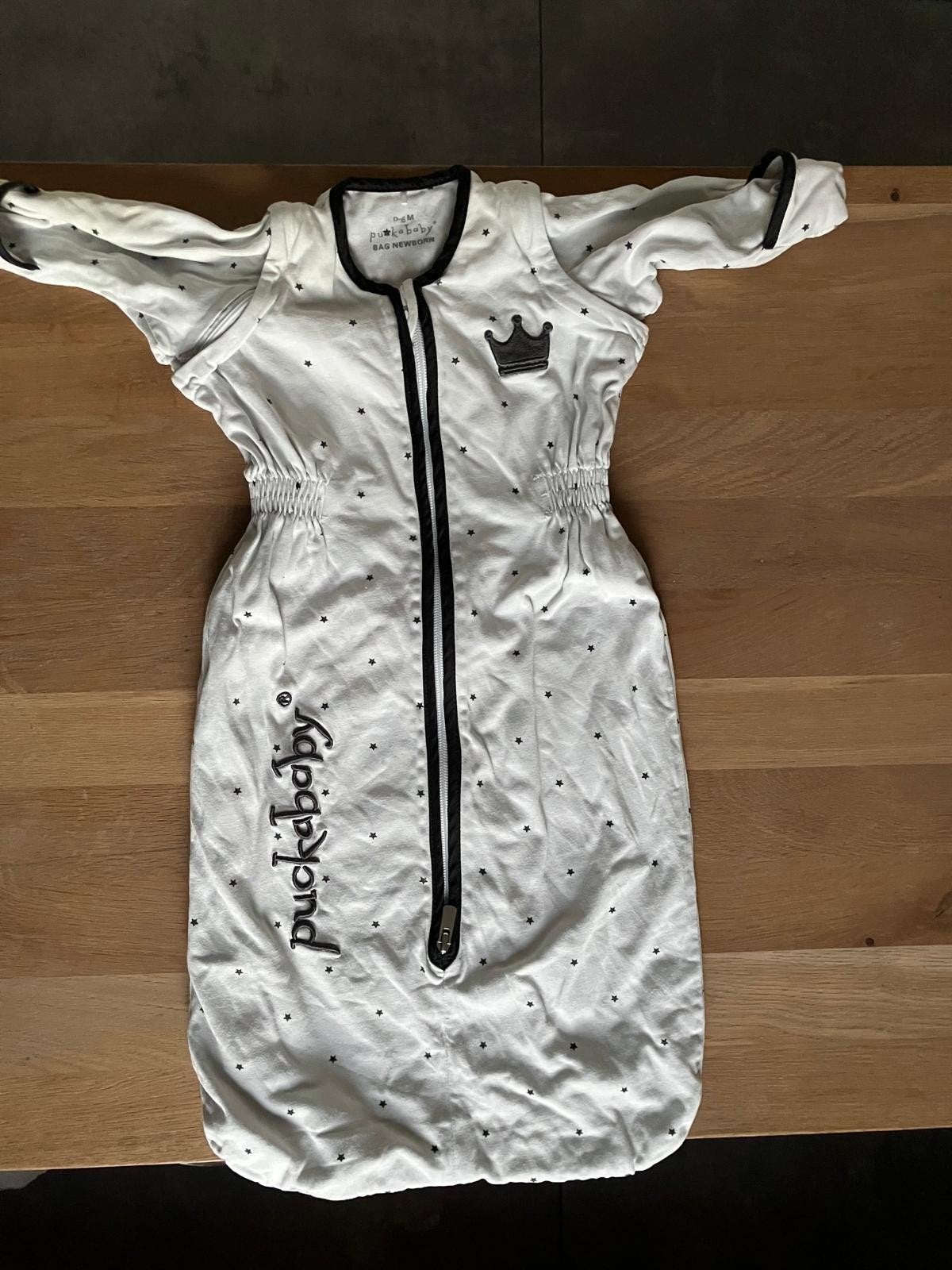 Witte Puckababy Newborn slaapzak 0-6 maanden, Ophalen, Ademend, Slaapzak, Puckababy