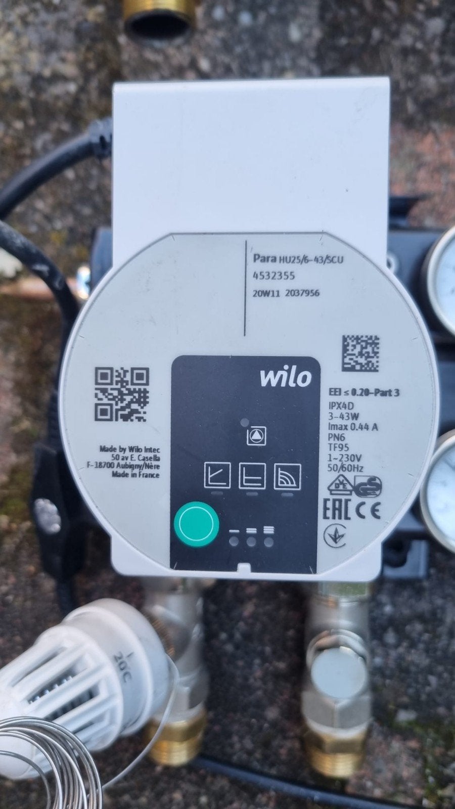 Vloerverwarmingsverdeler met Wilo pomp en thermostaten, 30 tot 80 cm, Gebruikt, Overige typen, Ophalen of Verzenden