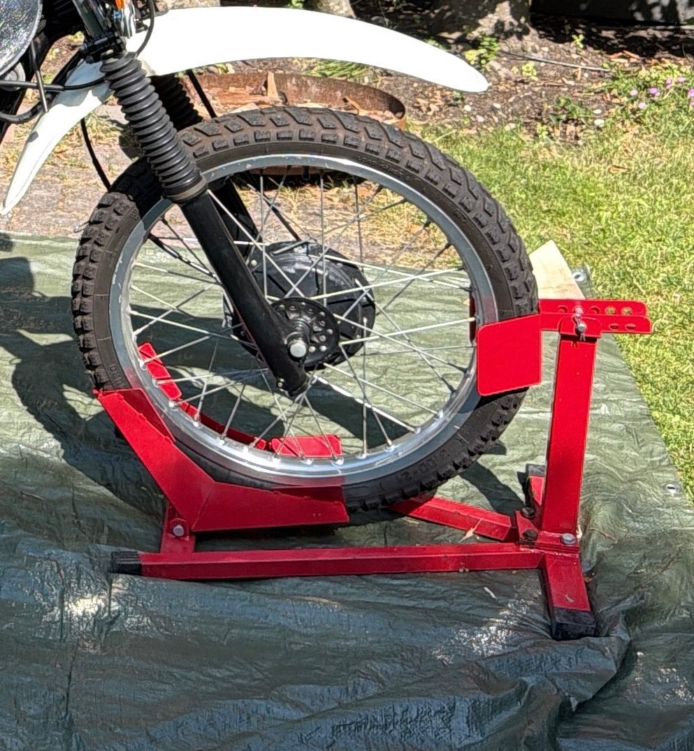 Tectake Paddockstand voor voorwiel - Motorstandaard, Ophalen of Verzenden, Gebruikt