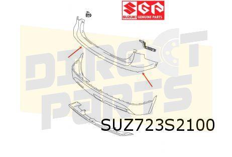 Suzuki SX4 S-Cross (9/13-1/22) (JY / AKK) Achterbumper boven