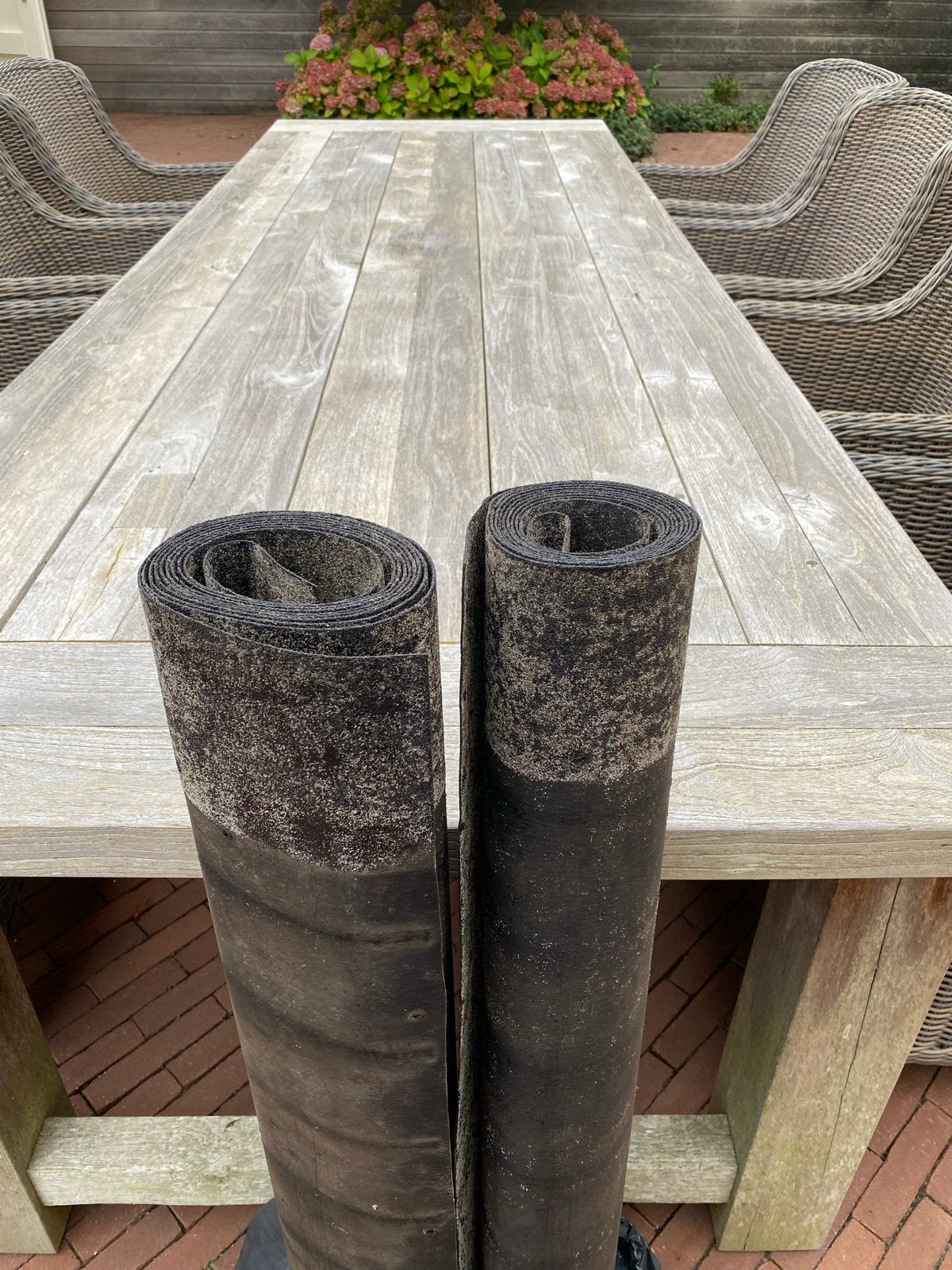 Dakleer rollen, Ophalen, Overige materialen, Zwart, 5 tot 10 m²