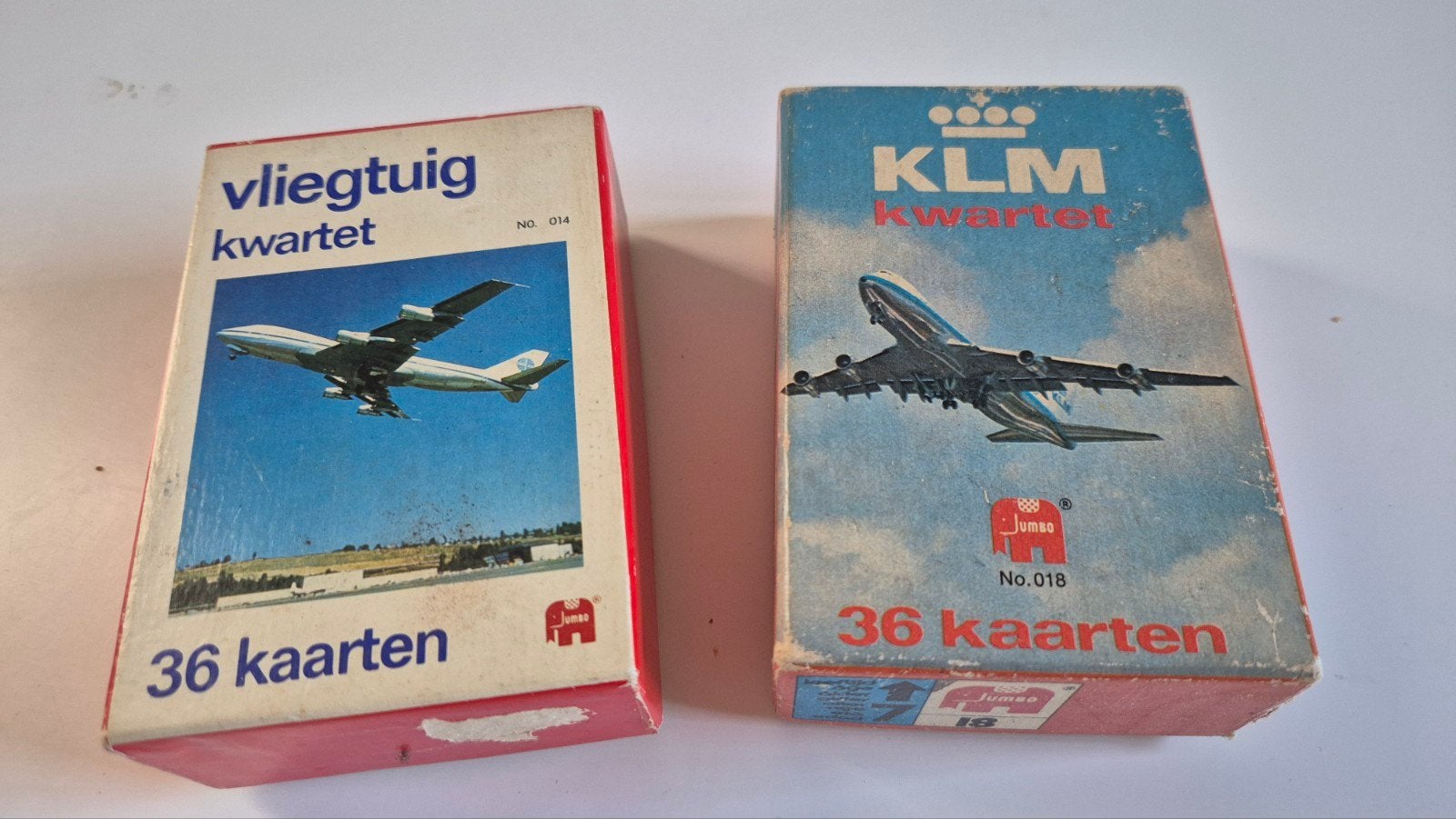 Vintage Vliegtuig Kwartet Spel en KLM compleet, Ophalen of Verzenden, Gebruikt