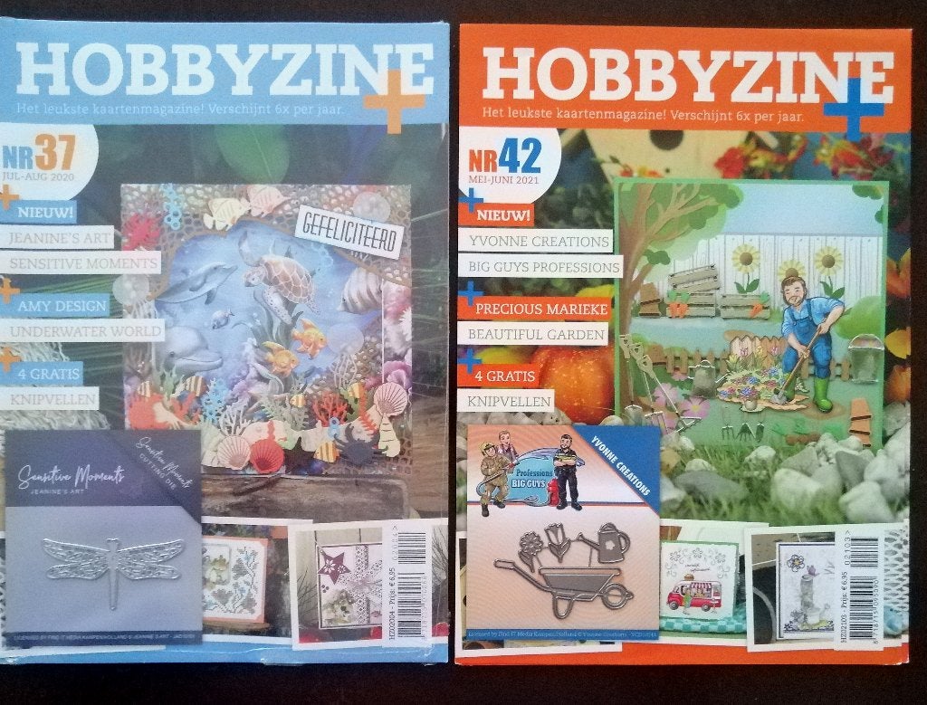 2x nieuwe Hobbyzine kaartenmagazine met snijmallen, Ophalen of Verzenden, Nieuw, Overige thema's, Pons of Mal