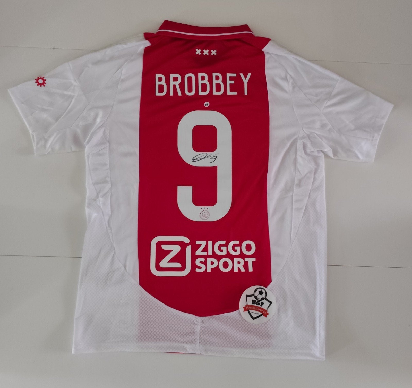 Gesigneerd Ajax thuisshirt 2023/2024 van Brian Brobbey, Shirt, Verzenden, ., Zo goed als nieuw