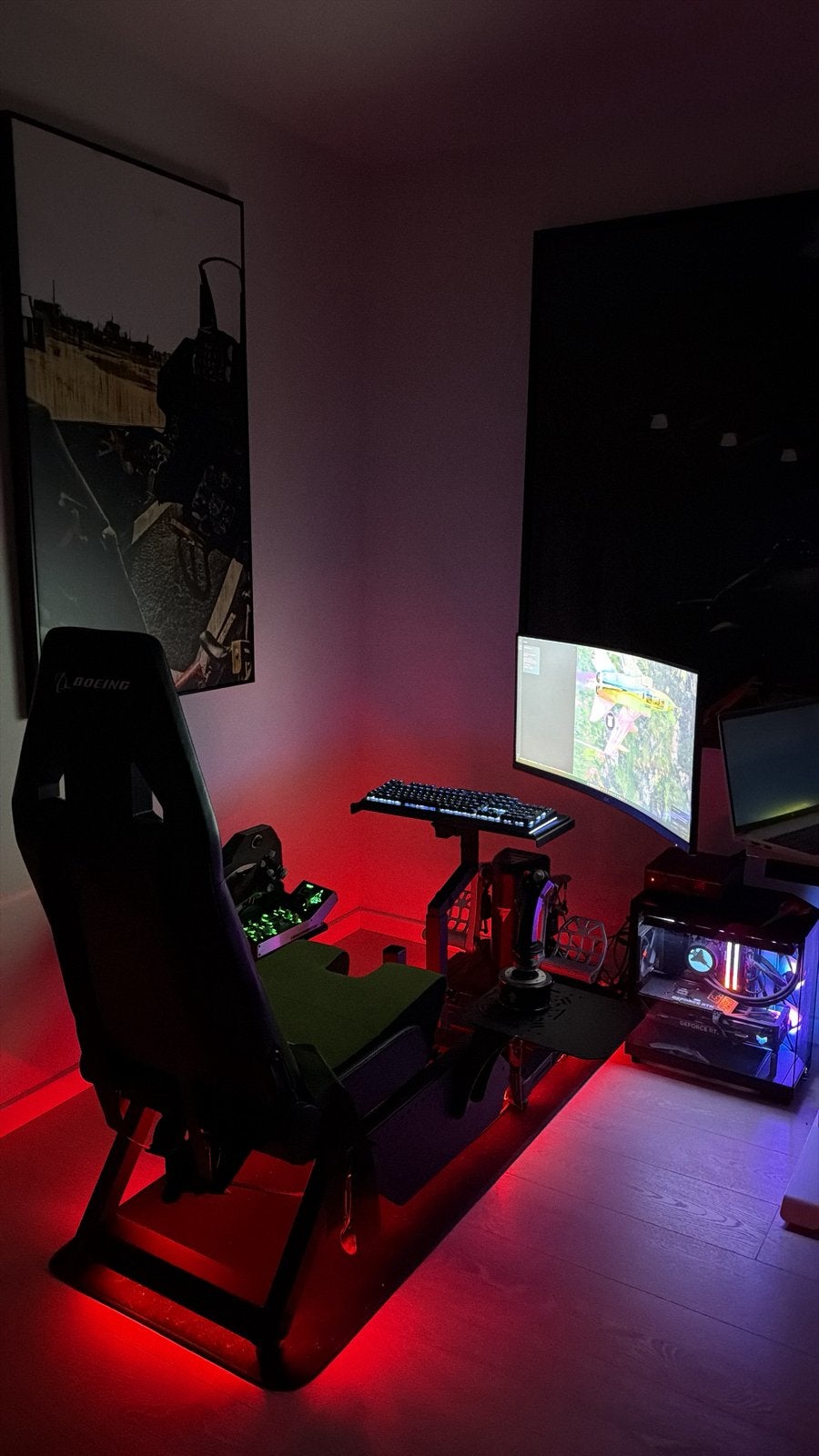Complete F-16 Flightsim Cockpit | Thrustmaster Viper, Ophalen, Zo goed als nieuw