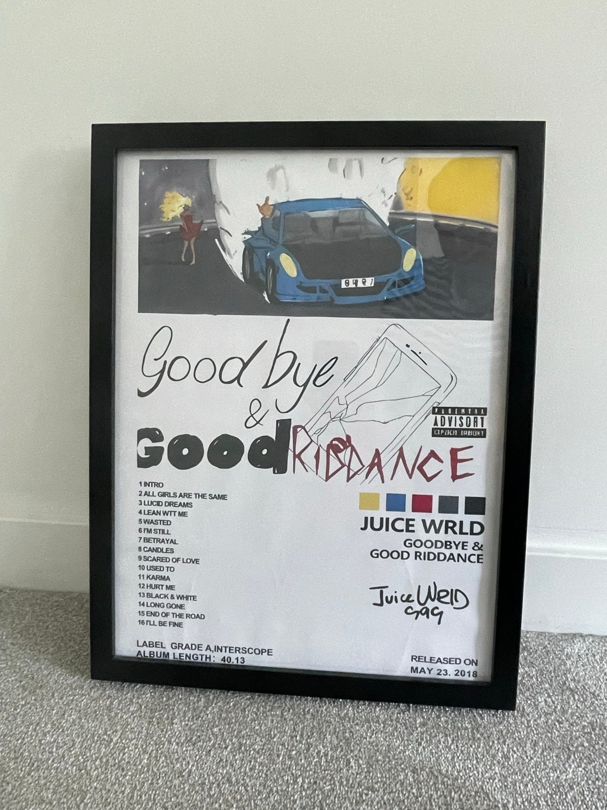 Juice WRLD - Goodbye & Good Riddance (Ingelijst), Cd's en Dvd's, Ophalen, Zo goed als nieuw, Overige genres, Album