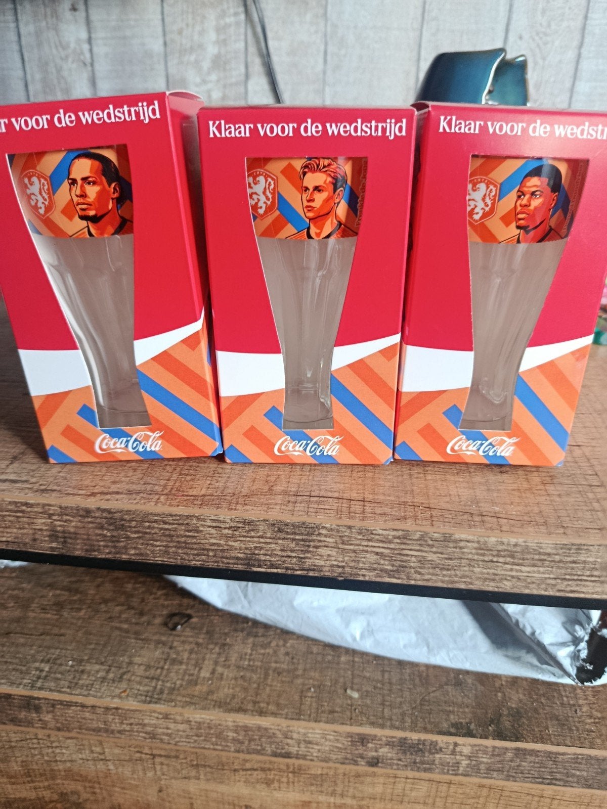 WK Glazen Coca-Cola Oranje 'Klaar voor de wedstrijd', Verzamelen, Ophalen of Verzenden, Nieuw