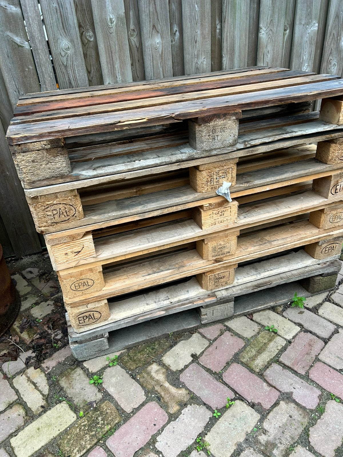 Euro pallets 8 stuks, Ophalen, Gebruikt, Pallet, Minder dan 200 cm