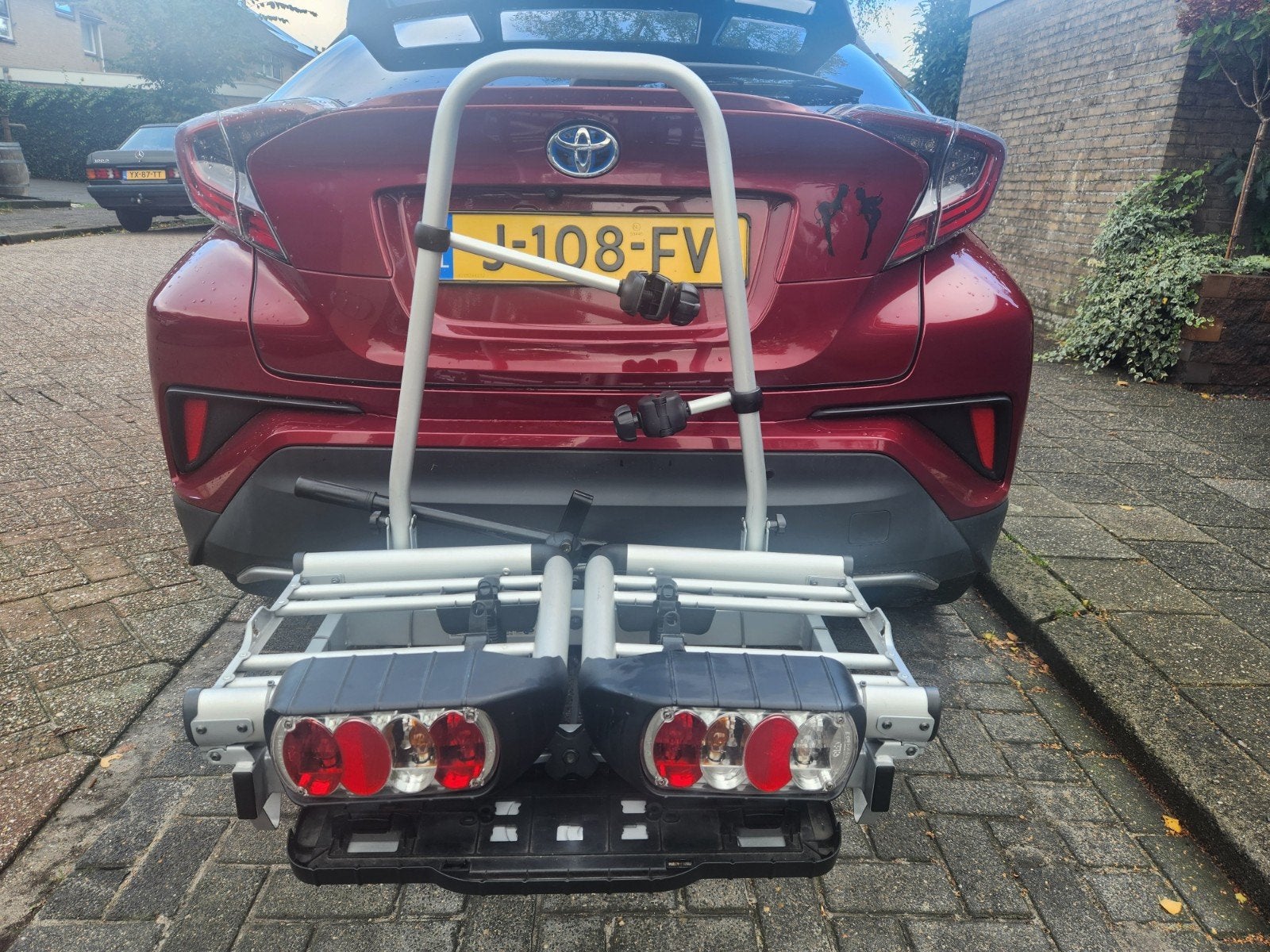 Thule Fietsendrager voor 2 (E)-Fietsen., Ophalen, Gebruikt, Brede banden, 2 fietsen