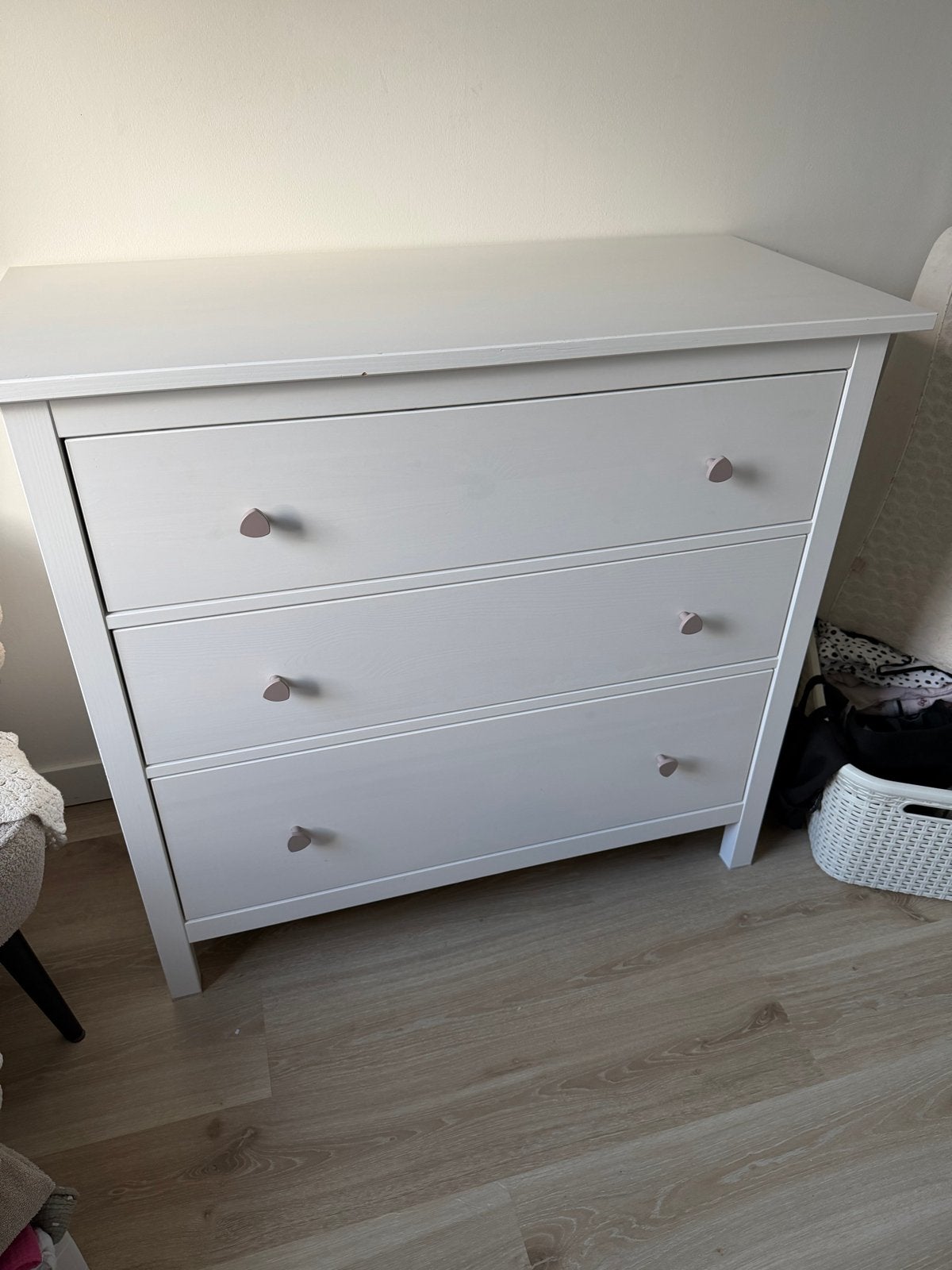 HEMNES Ladekast/commode 108x96 cm, Ophalen, Gebruikt, 100 tot 150 cm, 3 of 4 laden