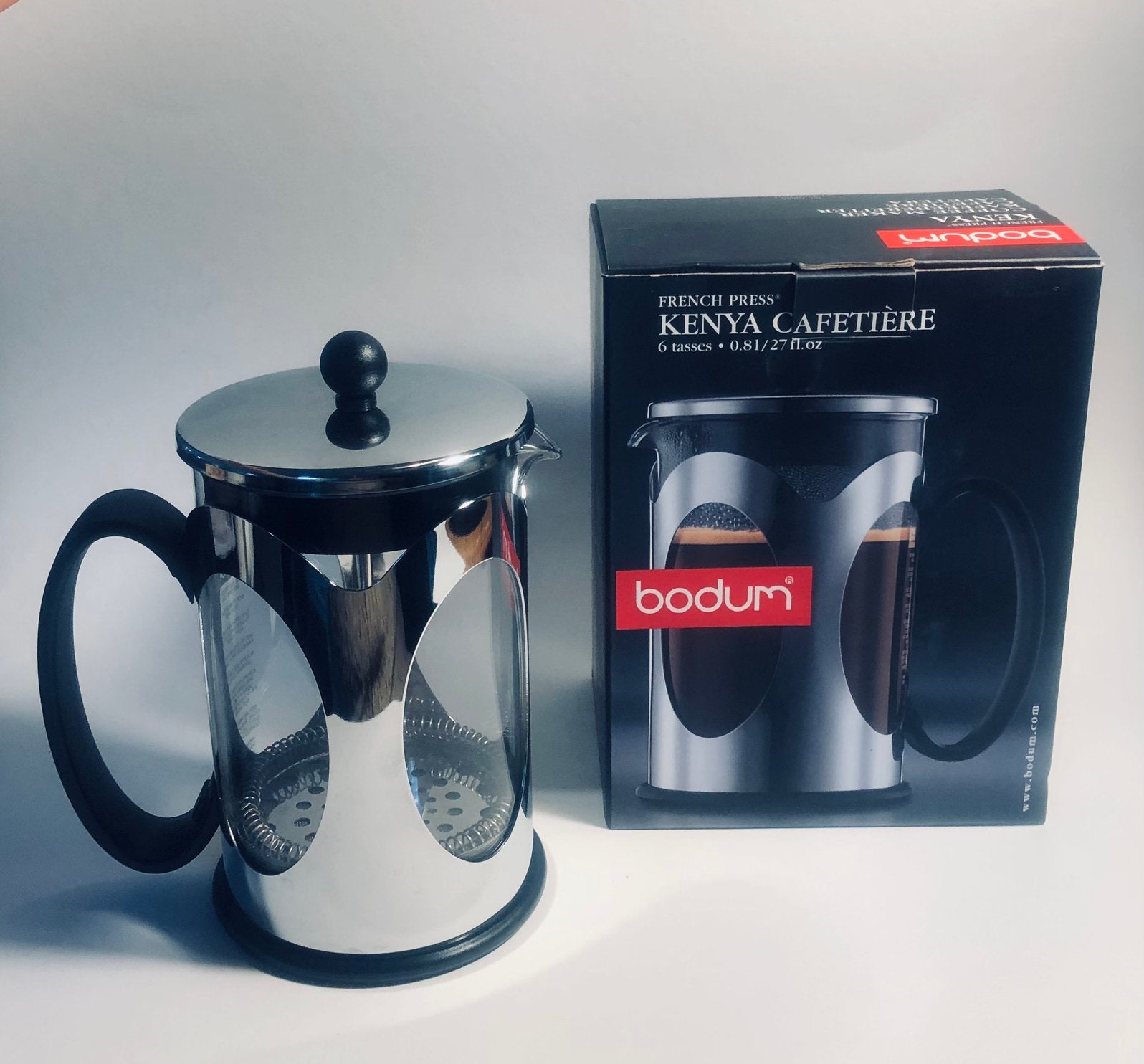 Geheel nieuwe Bodum koffiepot met zuiger, Ophalen of Verzenden, Zo goed als nieuw, Overige stijlen, Kop(pen) en/of Schotel(s)