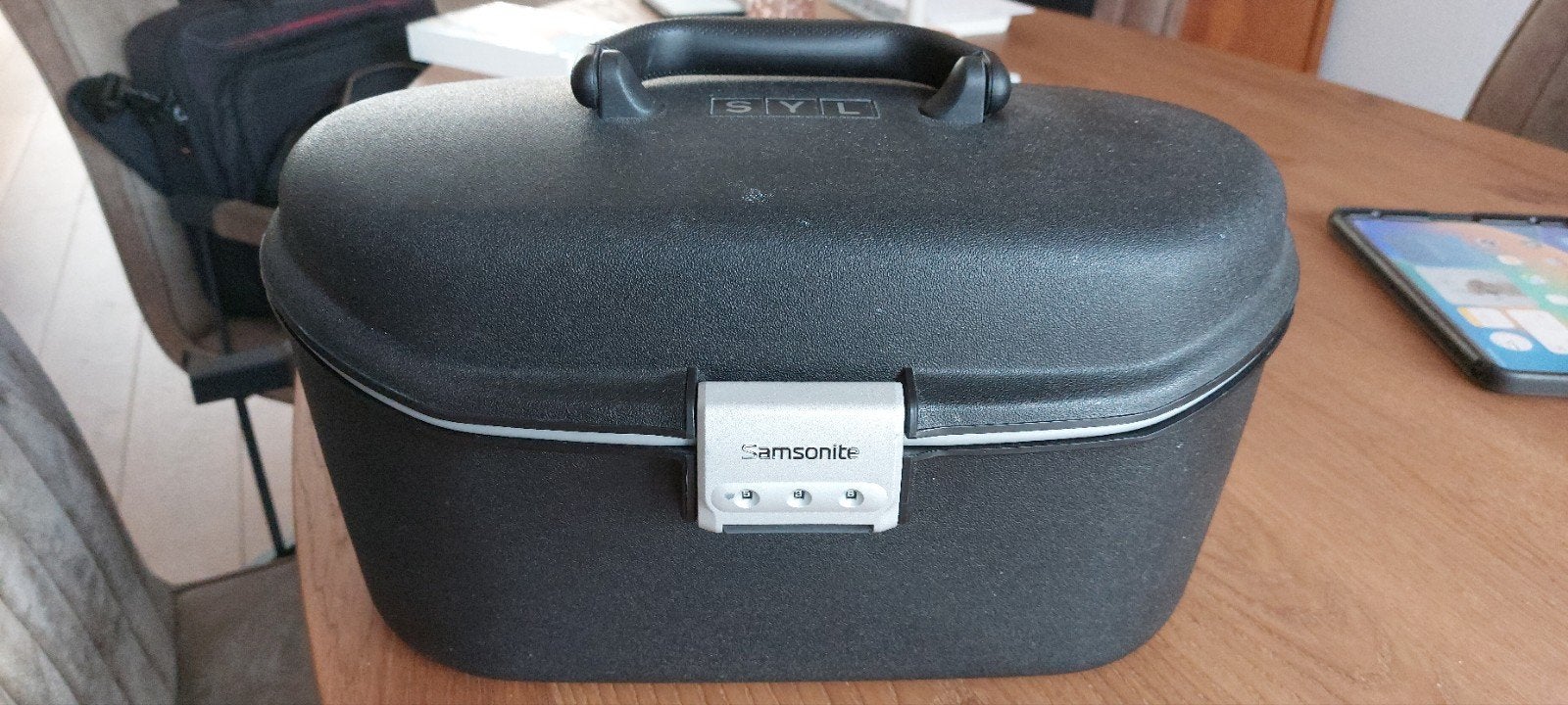 Samsonite Beautycase - Zwart, met slot en spiegel, Ophalen, Gebruikt, Zwart, Met slot