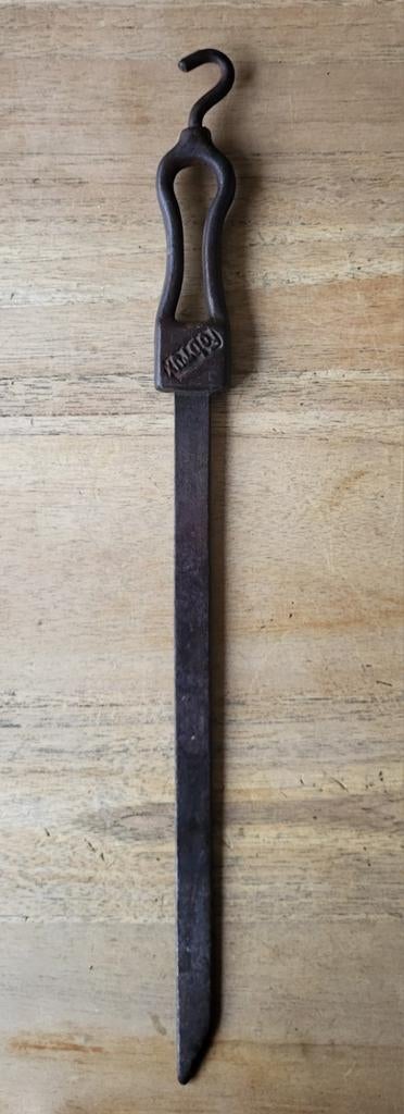 Oude ijzeren kachelpook, Ophalen of Verzenden