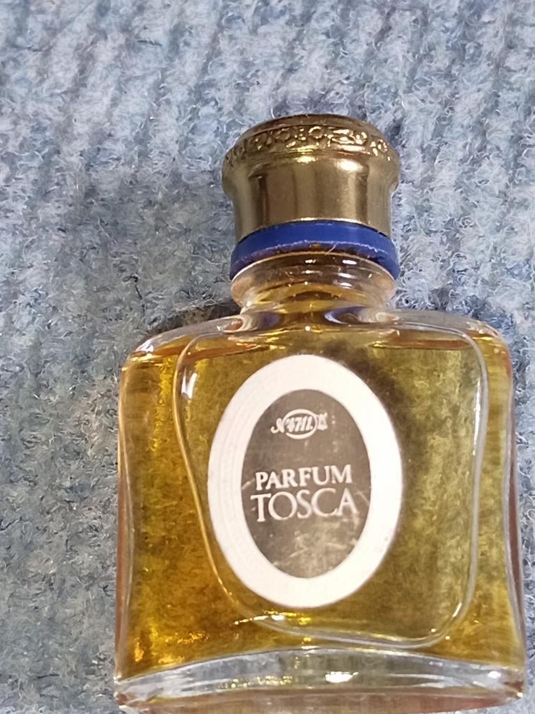 Vintage miniatuur flesje Tosca parfum, Ophalen of Verzenden
