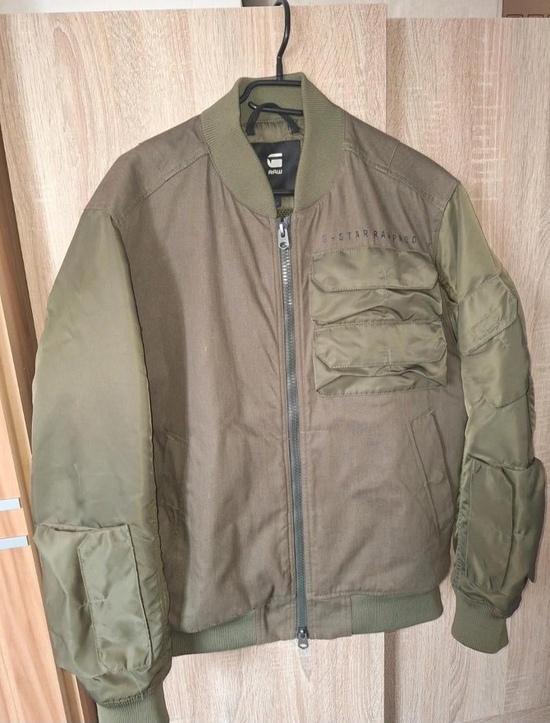 G-Star RAW Bomberjack - Khaki Groen - Maat L, Maat 52/54 (L), Ophalen of Verzenden, Gedragen, Groen