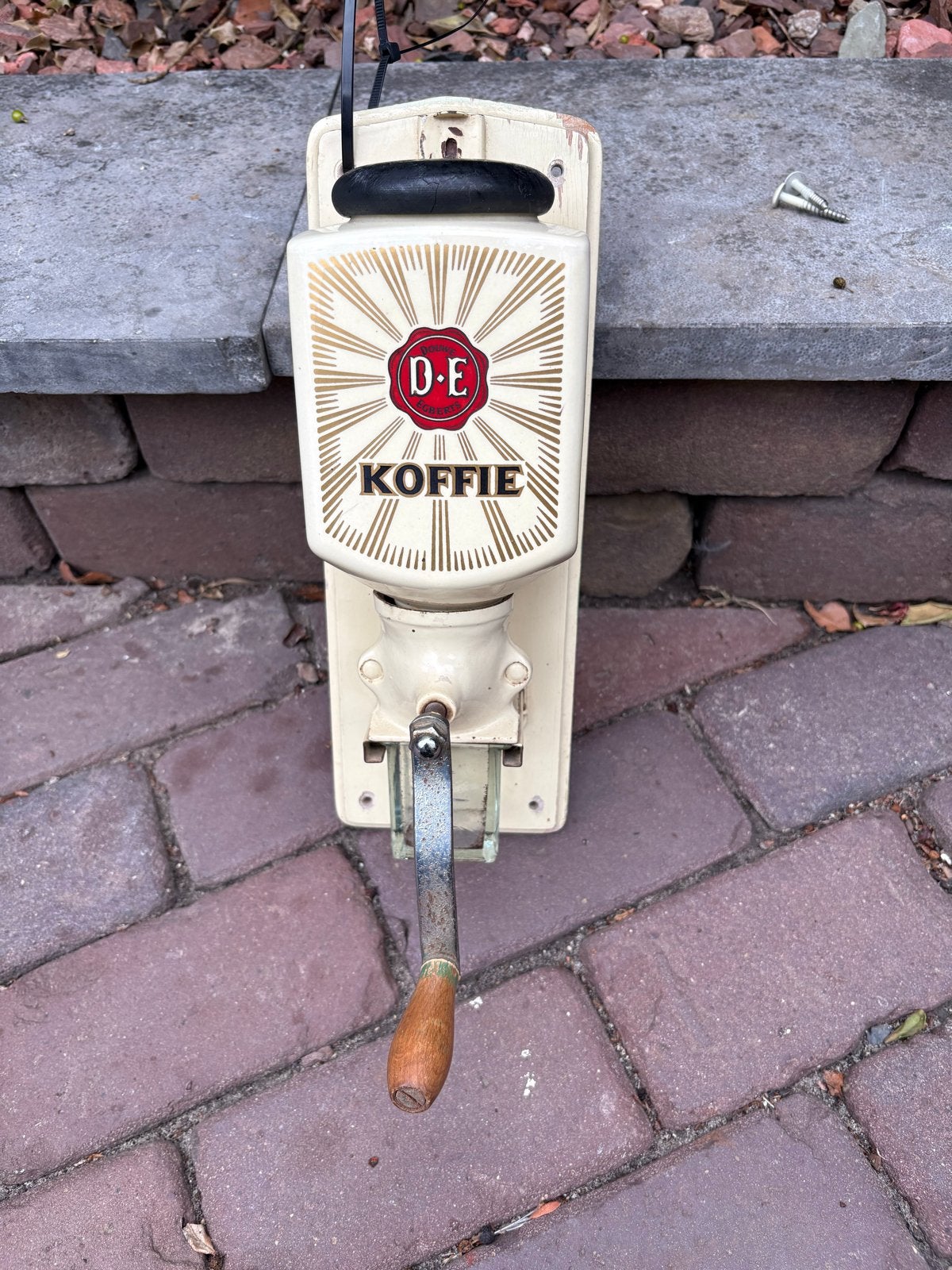 Vintage Douwe Egberts wandkoffiemolen, Ophalen of Verzenden