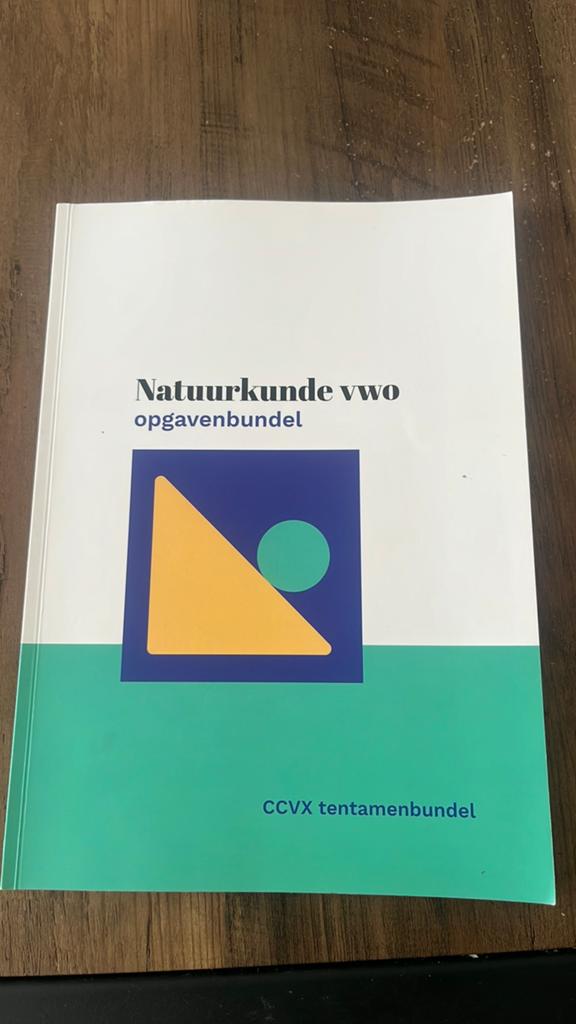 Natuurkunde vwo opgavenbundel - CCVX tentamenbundel, Ophalen of Verzenden, Beta, Zo goed als nieuw, WO