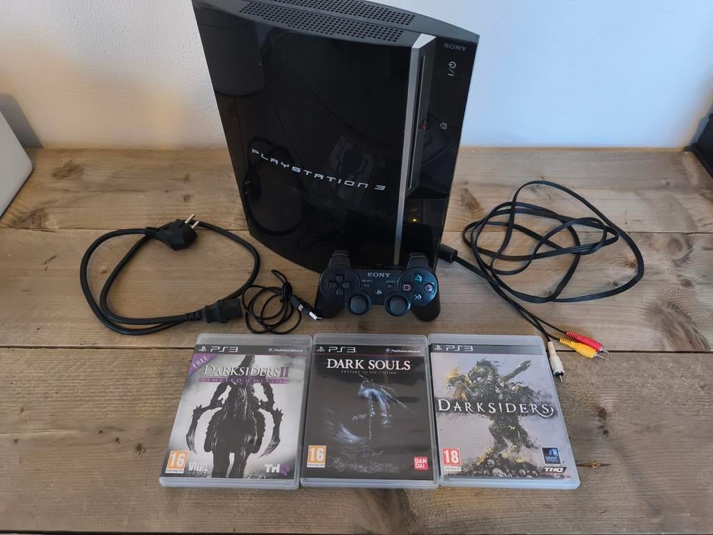PlayStation 3 phat, Spelcomputers en Games, Spelcomputers | Sony PlayStation 3, Phat, Ophalen of Verzenden, 60 GB, Met 1 controller