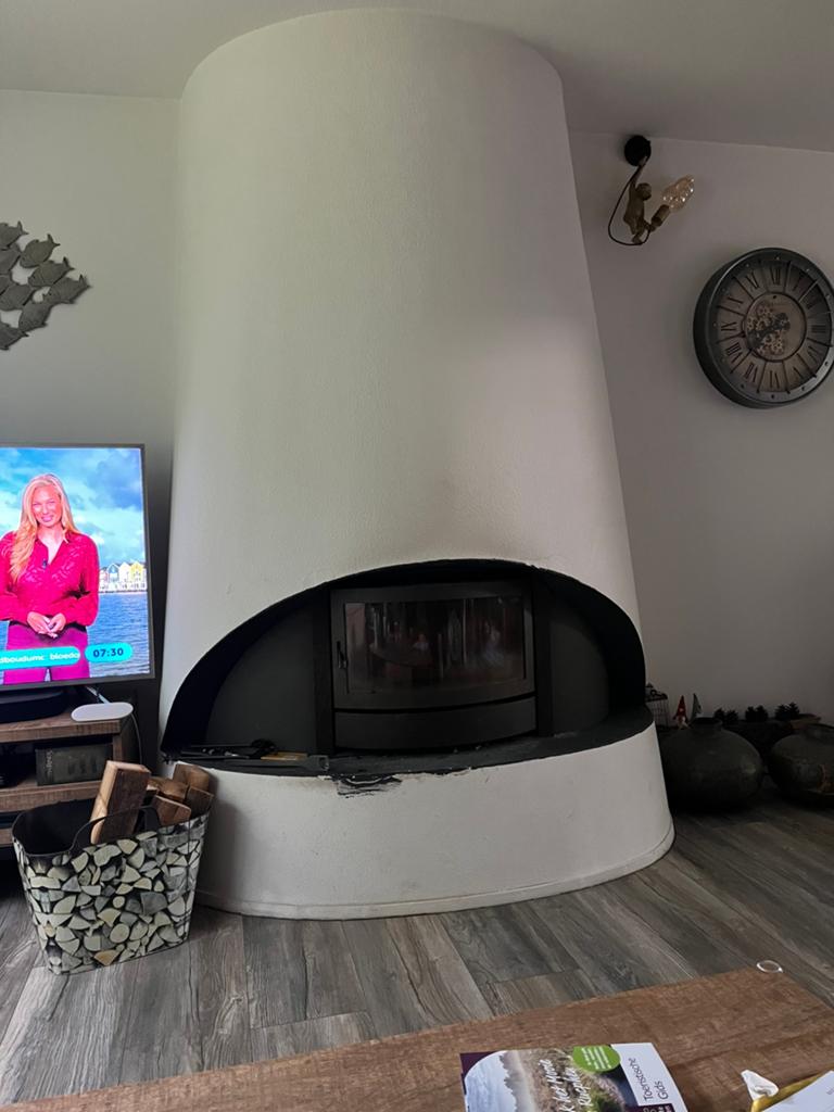 inbouw kachel Flamm., Ophalen, Gebruikt, Inbouwhaard, Houthaard