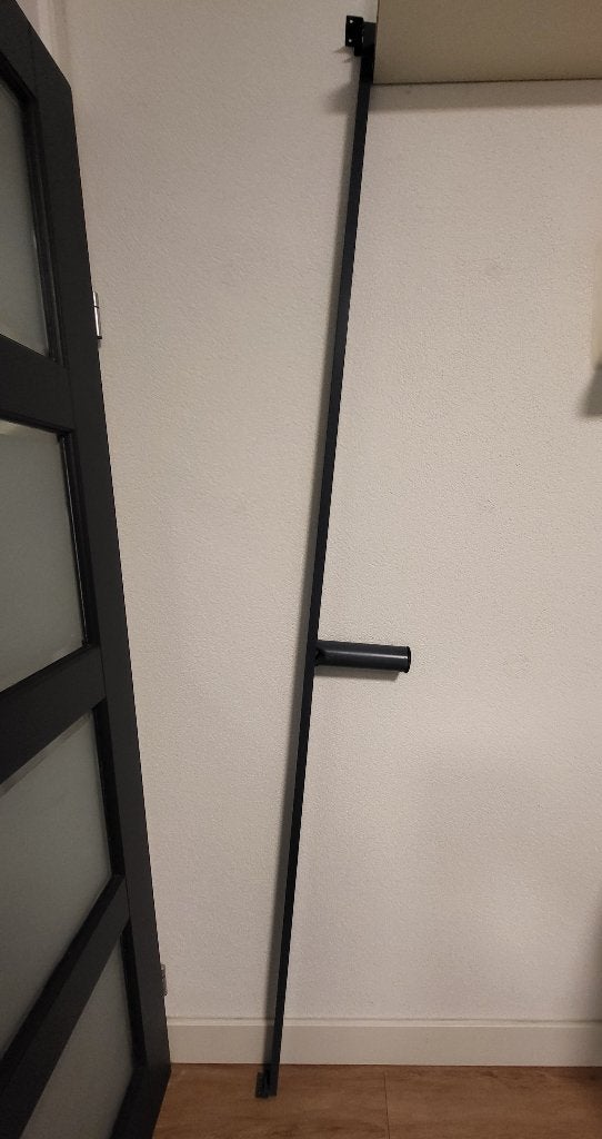 Stalen Auping onderbalk 220cm lang, Huis en Inrichting, Ophalen, Gebruikt, Tweepersoons, Overige maten