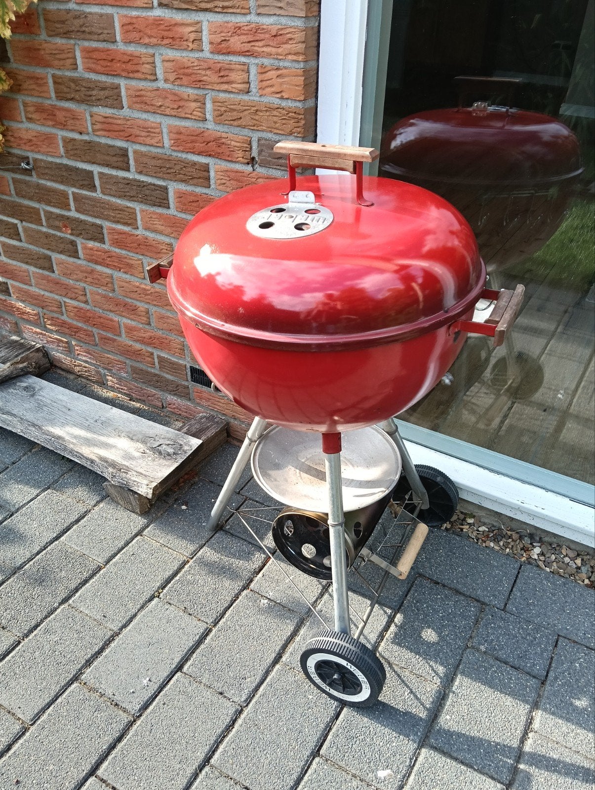 Prima Weber BBQ 45 cm met beschermhoes, Ophalen, Gebruikt, Weber